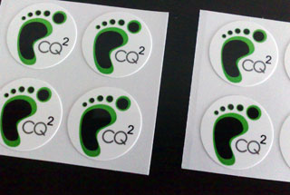 CQ2 White PET Labels