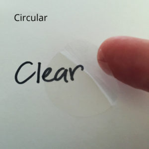 Clear Seals Unprinted