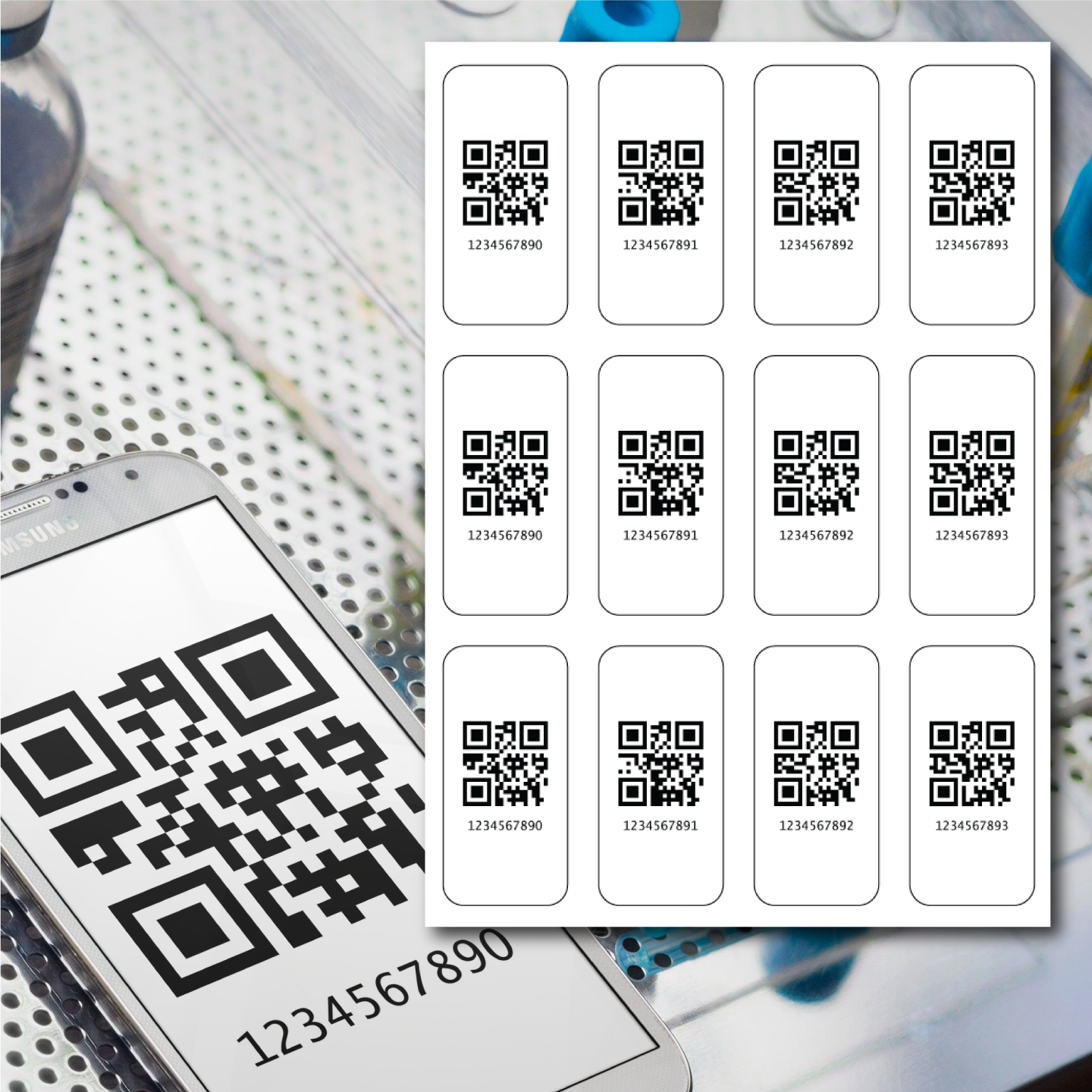 QR code sticker printing