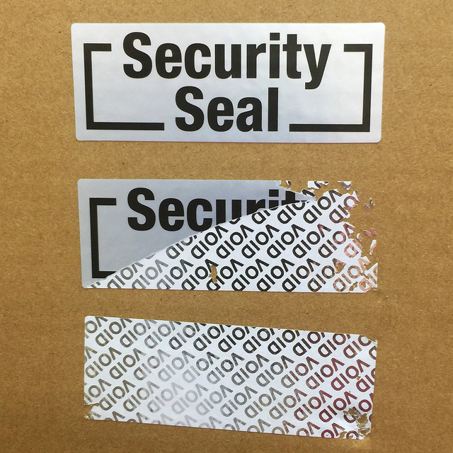 Silver Void Labels (2 Layer Security), Printed